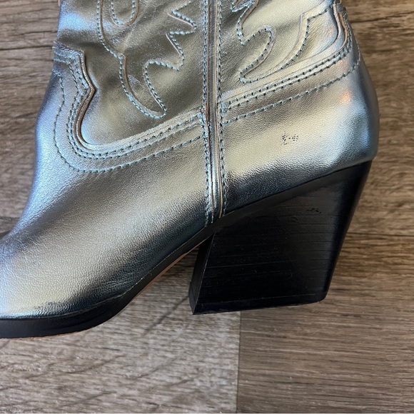 Dolce Vita Landen Cowboy Boot in Electric Blue Leather - Picture 7 of 11